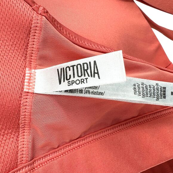 Victoria Sport Orange Racerback Adjustable Sports Bra Elastic Band Womens Medium - Picture 5 of 7
